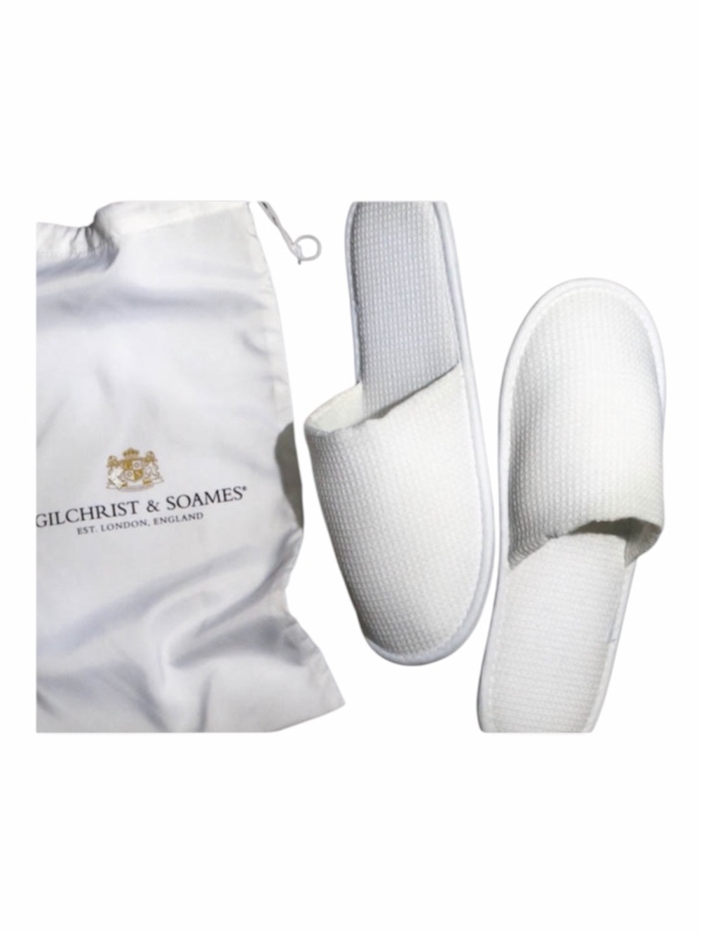 Gilchrist & Soames Waffle Weave Spa Slippers